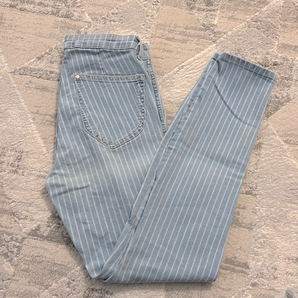 H&M Pinstripe Skinny Jeans